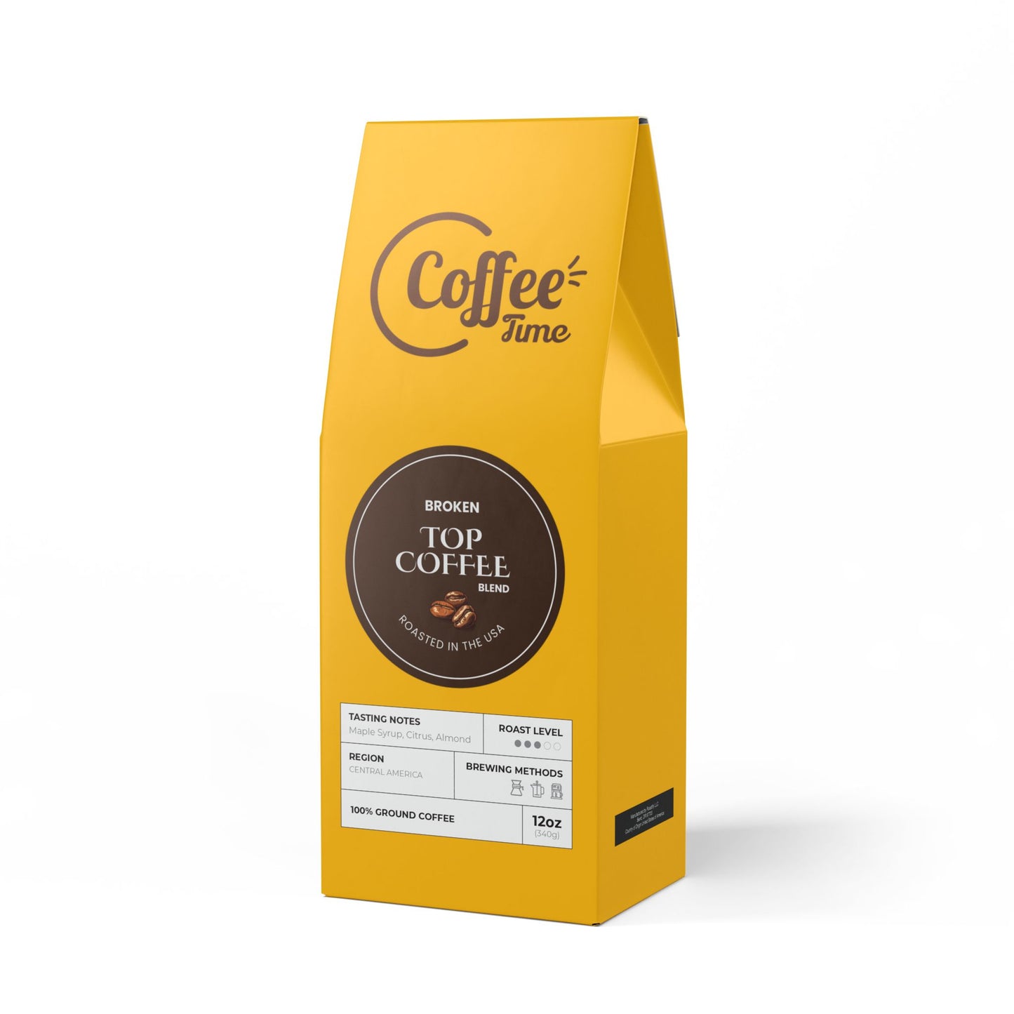 Broken Top Coffee Blend (Medium Roast) - Roasted with care in the USA.