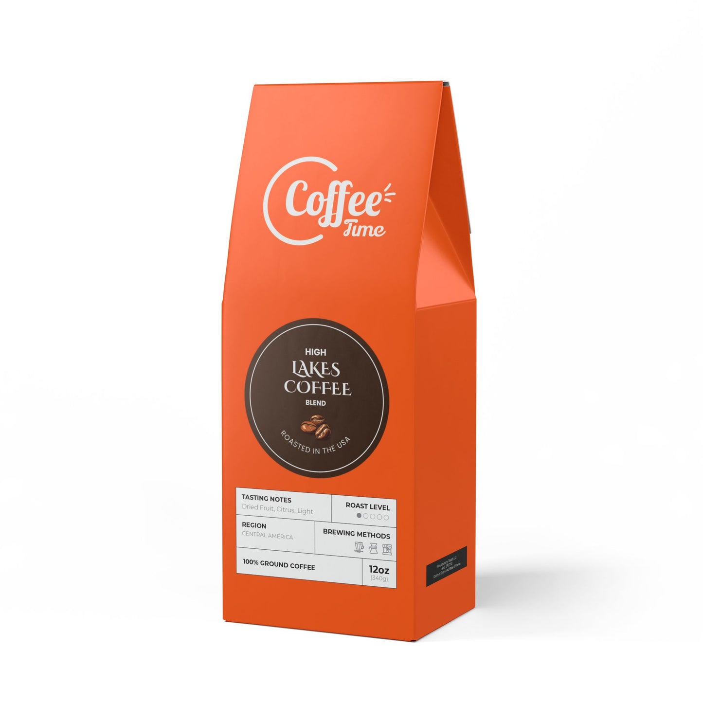 High Lakes Coffee Blend (Light Roast) - Roasted with care in the USA.