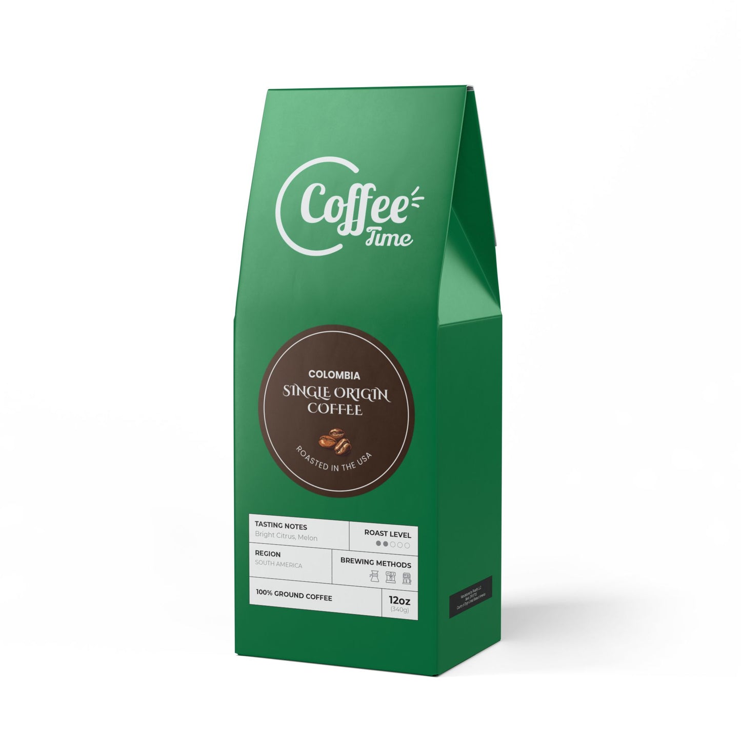Colombia Single Origin Coffee (Light-Medium Roast) - Roasted with care in the USA.