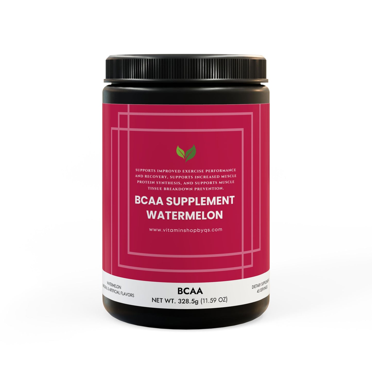 BCAA Supplement, Watermelon (325g, 11.46oz, 45 servings)