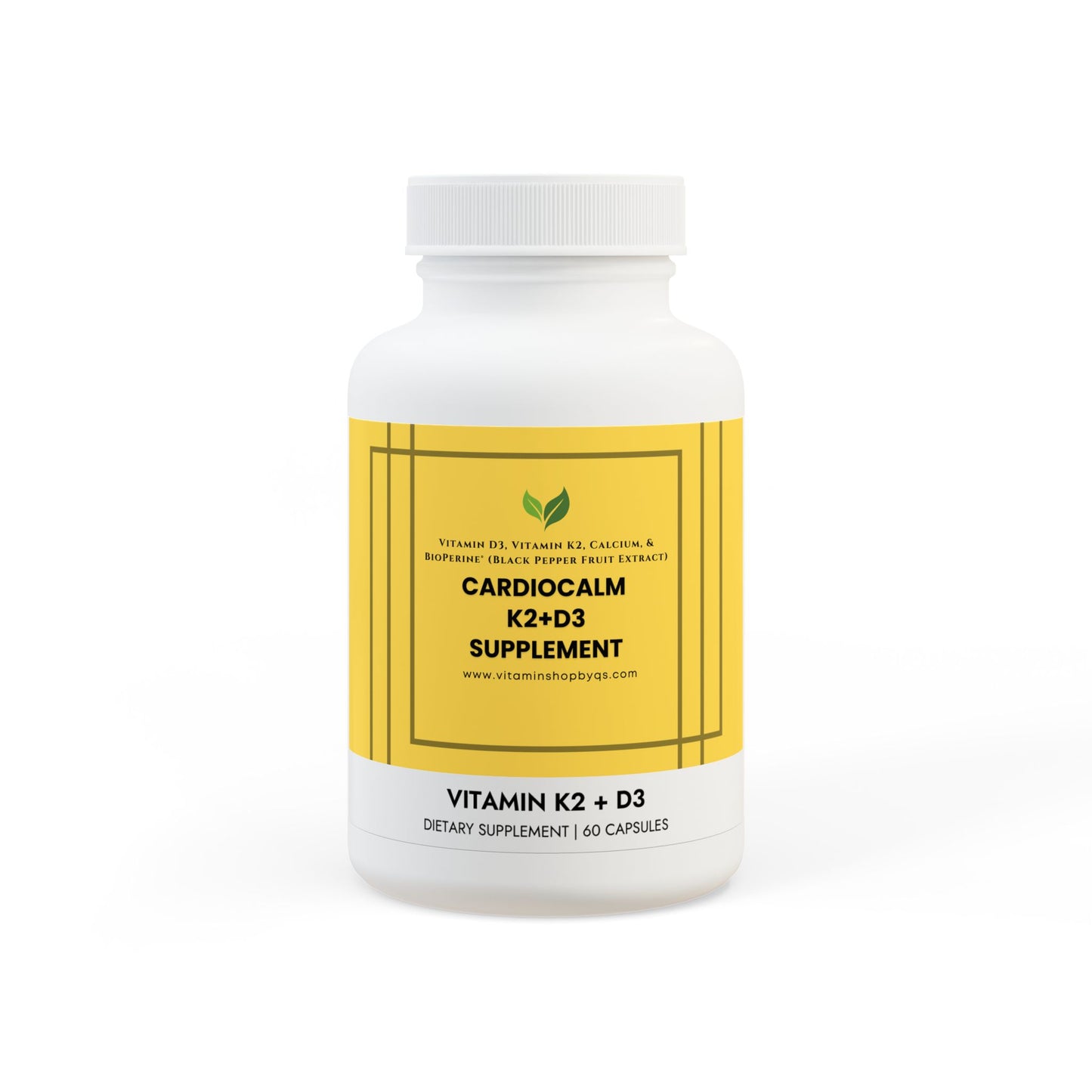 CardioCalm - Vitamin K2 + D3 Supplement (60 Capsules)