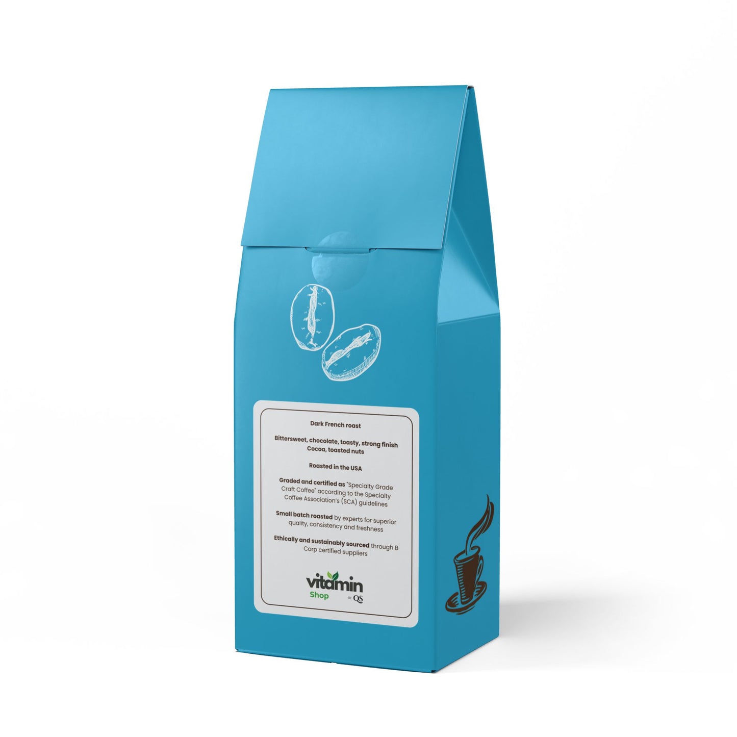 Bitterroot Coffee Blend (Dark French Roast) - Roasted with care in the USA.